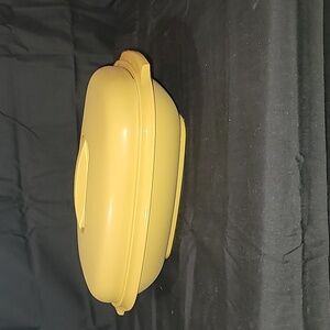 Vintage Tupperware #1273-4 Harvest Gold 4 Piece Vegetable/Rice Steamer Strainer